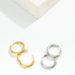Wholesale metal Huggie Hoop Earrings D Hypoallergenic Water Resistant