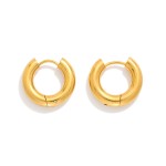 Wholesale chunky Metal Huggie Hoop Earrings D Hypoallergenic Water Resistant