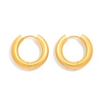Wholesale metal Hinged Hoop Earrings Stainless Steel Water Resistant D