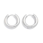 Wholesale metal Hinged Hoop Earrings Stainless Steel Water Resistant D