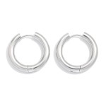 Wholesale metal Hinged Hoop Earrings Stainless Steel Water Resistant D