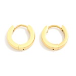 Wholesale metal Hinged Huggie Hoop Earrings Stainless Steel Water Resistant D