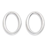  Metal Tone Oval Post Drop Earrings 

- Stainless Steel
- Water Resistant
- Approximately 1.55" L