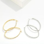 Wholesale rhinestone Studded Hoop Earrings D