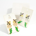 Wholesale set Three St Patrick s Day Stud Earrings L