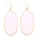 Wholesale long Acetate Hexagon Drop Earrings L