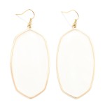 Wholesale long Acetate Hexagon Drop Earrings L