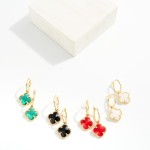 Wholesale metal Hoop Earrings Glass Crystal Dangle Detail L