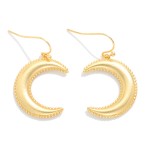 Wholesale metal Crescent Moon Drop Earring L