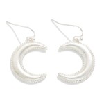 Wholesale metal Crescent Moon Drop Earring L