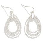 Wholesale layered Metal Teardrop Drop Earrings L