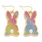 Wholesale glitter Easter Bunny Drop Earrings L