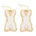 Wholesale glitter Easter Bunny Drop Earrings L