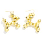 Wholesale mardi Gras Beaded Balloon Dog Earring L