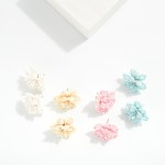 Wholesale beaded Flower Post Drop Earring D