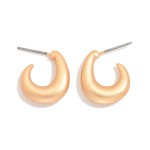 Wholesale metal Tapered Teardrop Hoop Earrings D