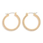 Wholesale rhinestone Studded Hoop Earrings D