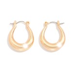 Wholesale metal Tapered Hoop Earring D
