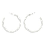 Wholesale twisted Metal Hoop Earrings D