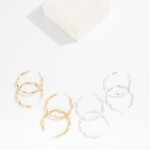 Wholesale twisted Metal Hoop Earrings D