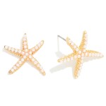 Wholesale studded Starfish Stud Earrings L