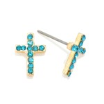 Wholesale studded Cross Stud Earrings L
