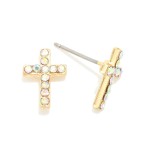 Wholesale studded Cross Stud Earrings L