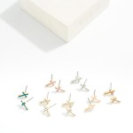 Wholesale studded Cross Stud Earrings L