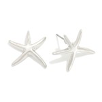 Wholesale metal Starfish Stud Earrings L