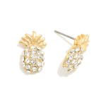 Wholesale studded Pineapple Stud Earrings L