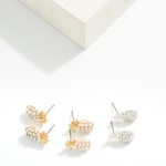 Wholesale studded Pineapple Stud Earrings L