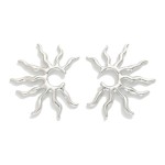 Wholesale metal Sun Post Drop Earrings Stainless Steel Water Resistant D
