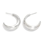 Wholesale metal Half Hoop Drop Earring Rhinestones L Hypoallergenic Stainless St