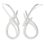 Wholesale wire Knotted Metal Drop Earring L Water Resistant Hypoallergenic Stain