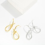 Wholesale wire Knotted Metal Drop Earring L Water Resistant Hypoallergenic Stain