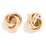 Wholesale metal Knotted Drop Earring D