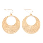 Wholesale metal Lattice Drop Earrings L