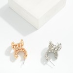 Wholesale layered Twisted Metal Hoop Earrings D