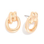 Wholesale metal Door Knocker Post Drop Earrings L