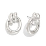 Wholesale metal Door Knocker Post Drop Earrings L