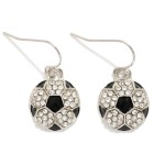 Wholesale rhinestone Sports Ball Drop Earrings L