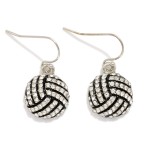 Wholesale rhinestone Sports Ball Drop Earrings L