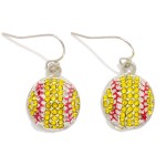 Wholesale rhinestone Sports Ball Drop Earrings L