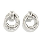Wholesale metal Door Knocker Layered Hoop Drop Earring L