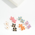 Wholesale enamel Flower Stud Earrings L