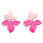 Wholesale linked Polymer Clap Petals Post Drop Earrings L