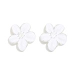 Wholesale enamel Flower Post Drop Earrings L