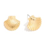 Wholesale metal Shell Stud Earrings L