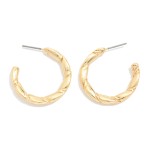 Wholesale twisted Metal Hoop Drop Earring D