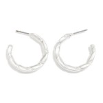 Wholesale twisted Metal Hoop Drop Earring D